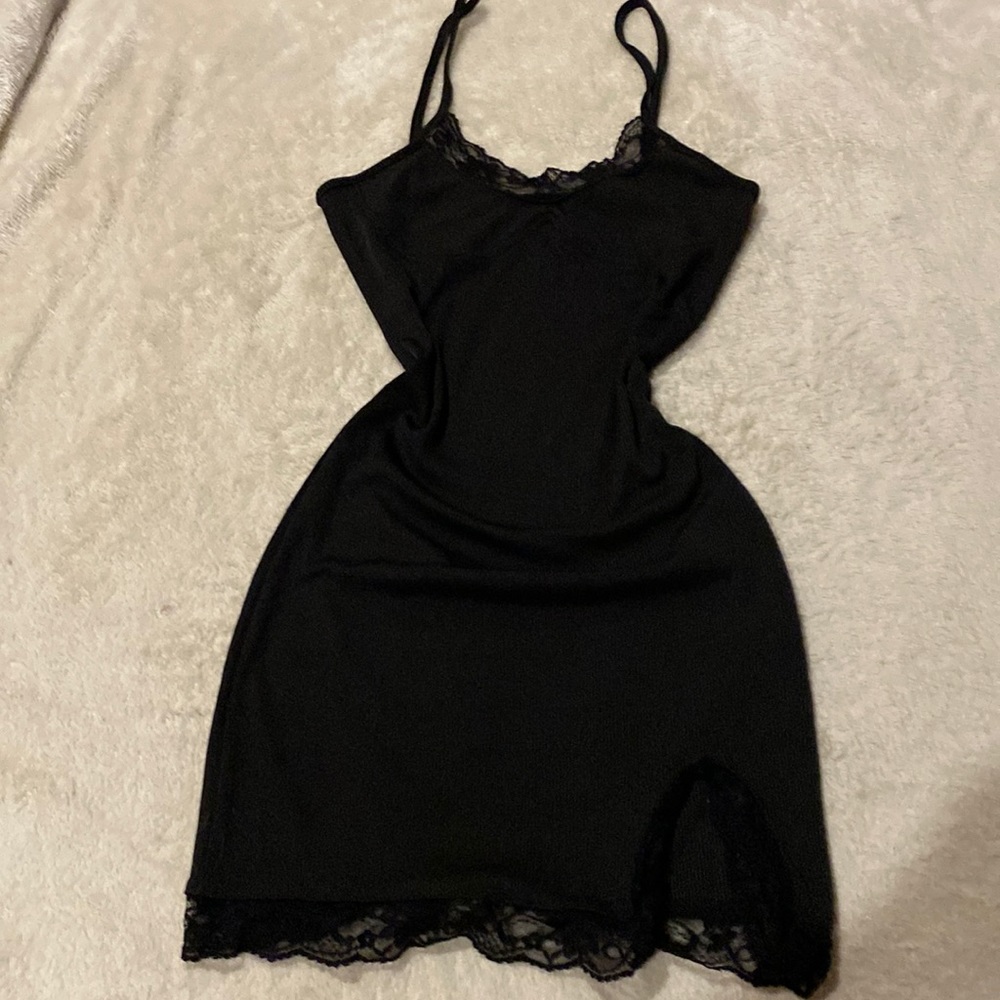 shein petite xs black bodycon mini dress
